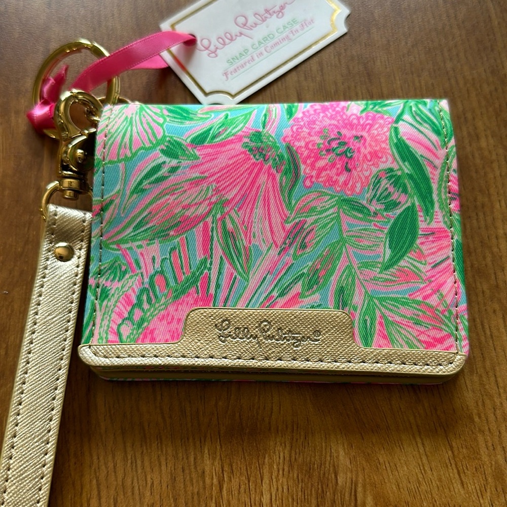 lily pulitzer wallet - snap ID card case